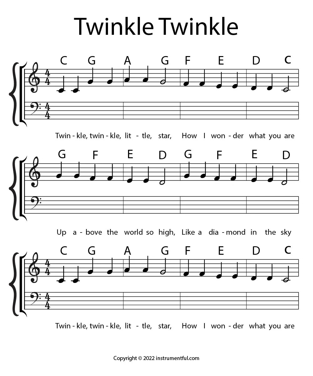 profundizar martillo Fácil de suceder Easy Piano Songs for Kids to Learn - Instrumentful
