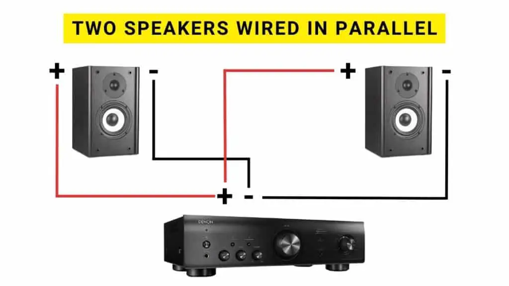 two speakers wired in parallel
